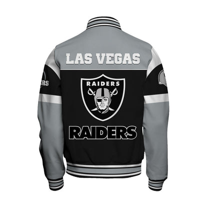 Las Vegas Raiders National Football League 2026 Feel The Power Unisex Varsity Jacket