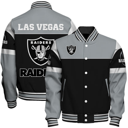 Las Vegas Raiders National Football League 2026 Feel The Power Unisex Varsity Jacket