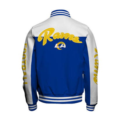 Los Angeles Rams National Football League 2026 Face Any Weather Unisex Varsity Jacket