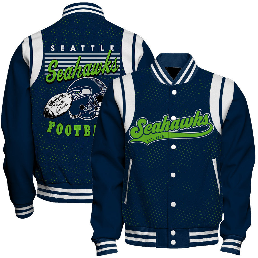 Seattle Seahawks National Football League 2026 Make Your Mark Unisex Varsity Jacket
