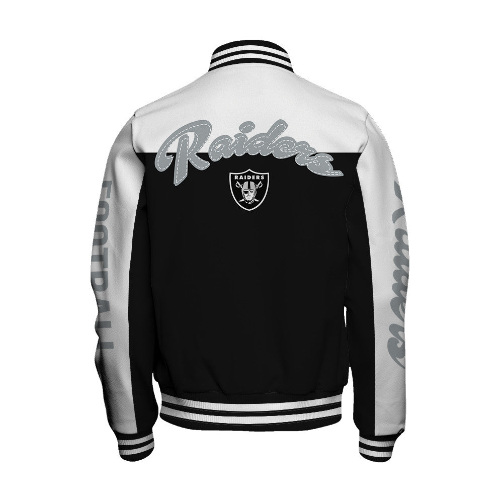 Las Vegas Raiders National Football League 2026 Face Any Weather Unisex Varsity Jacket