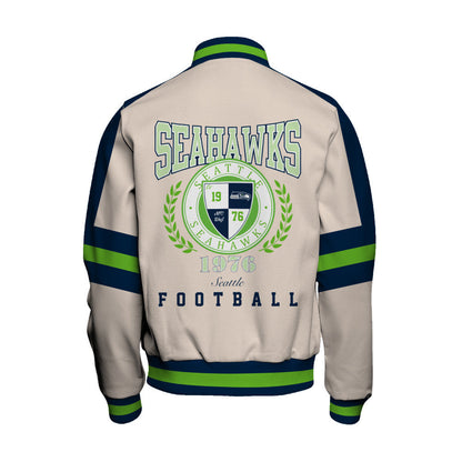 Seattle Seahawks | Football Team 2026 Feel The Power Unisex Varsity Jacket