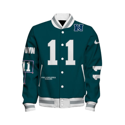 A. J. Brown #11 Philadelphia Eagles National Football League 2026 Unique Design Unisex Varsity Jacket