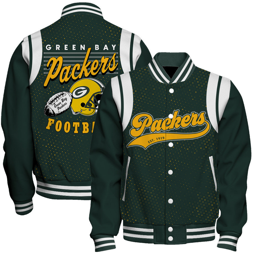 Green Bay Packers National Football League 2026 Make Your Mark Unisex Varsity Jacket