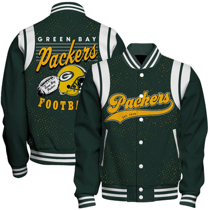Green Bay Packers National Football League 2026 Make Your Mark Unisex Varsity Jacket