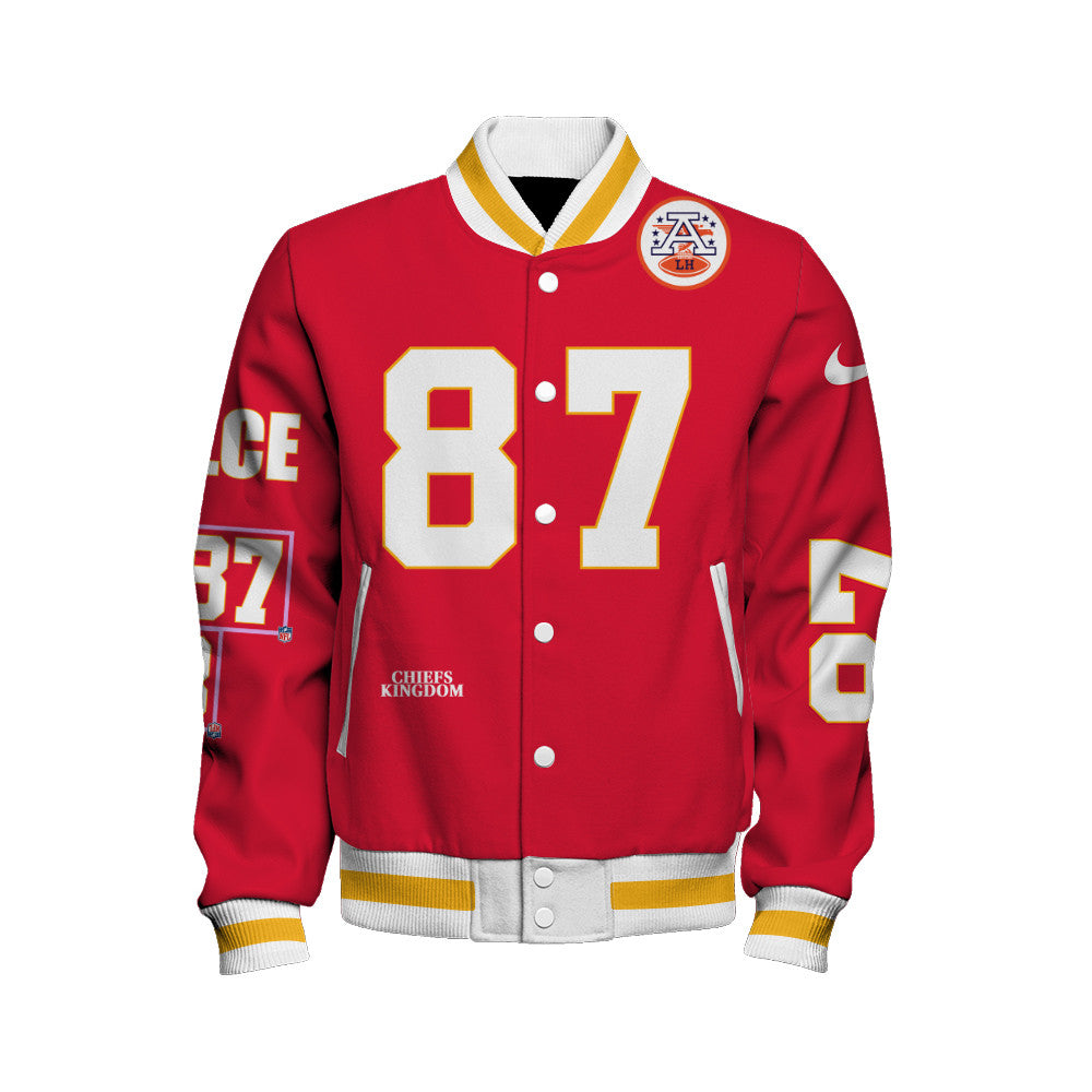 Travis Kelce #87 Kansas City Chiefs National Football League 2026 Unique Design Unisex Varsity Jacket