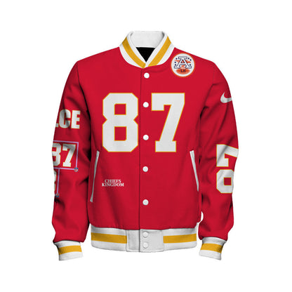 Travis Kelce #87 Kansas City Chiefs National Football League 2026 Unique Design Unisex Varsity Jacket