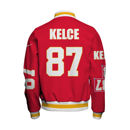 Travis Kelce #87 Kansas City Chiefs National Football League 2026 Unique Design Unisex Varsity Jacket