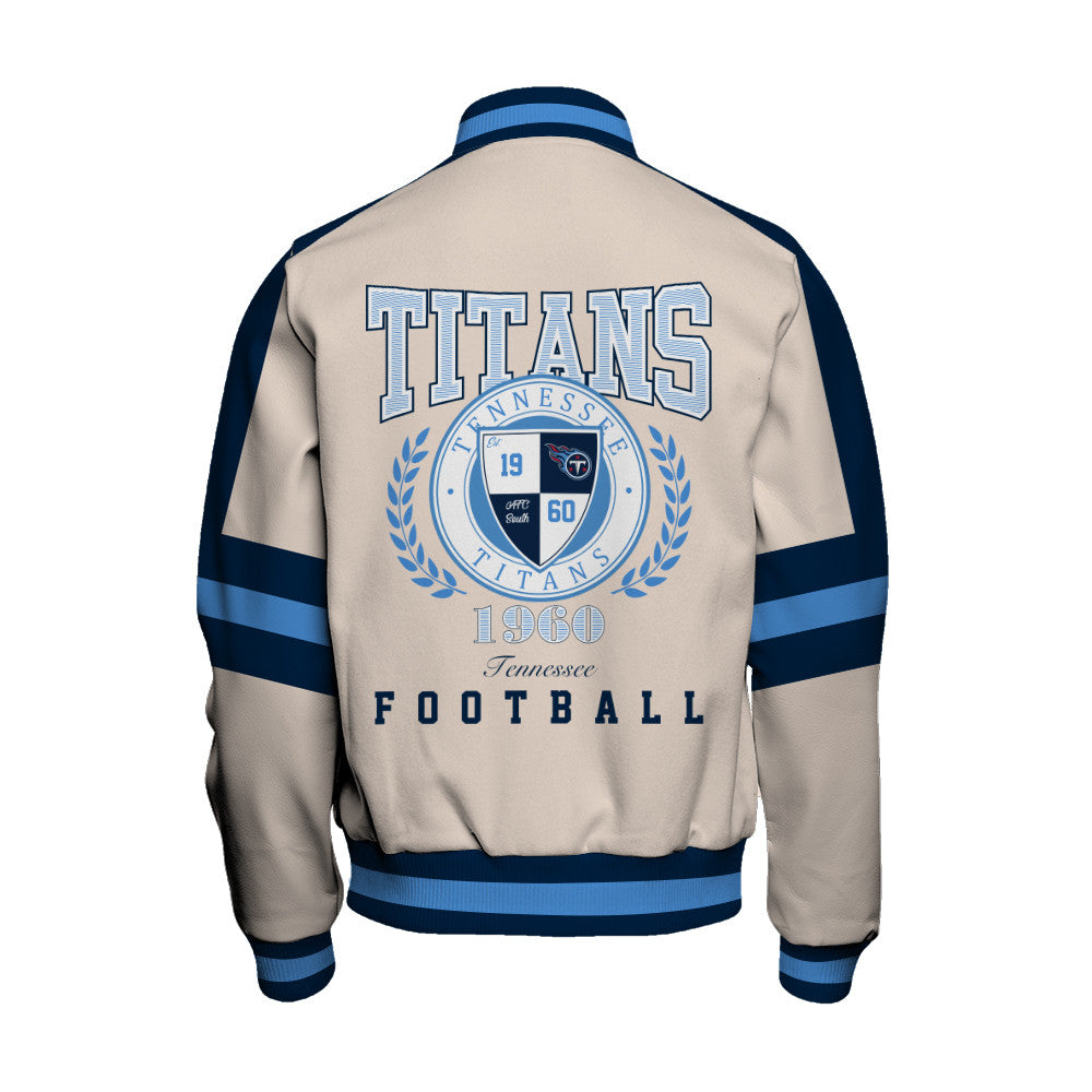 Tennessee Titans | Football Team 2026 Feel The Power Unisex Varsity Jacket