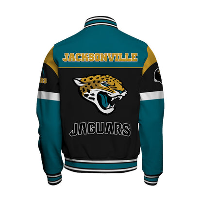 Jacksonville Jaguars National Football League 2026 Feel The Power Unisex Varsity Jacket
