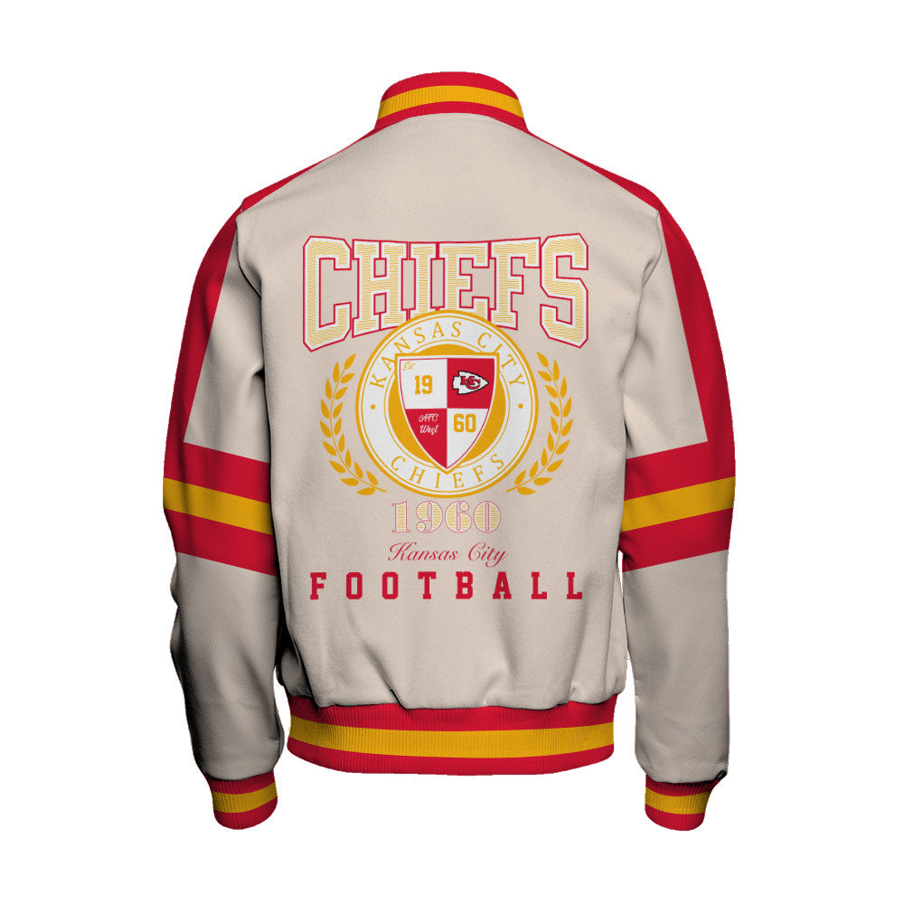 Kansas City Chiefs | Football Team 2026 Feel The Power Unisex Varsity Jacket