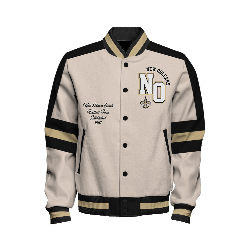 New Orleans Saints | Football Team 2026 Feel The Power Unisex Varsity Jacket
