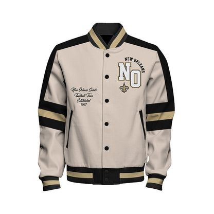 New Orleans Saints | Football Team 2026 Feel The Power Unisex Varsity Jacket