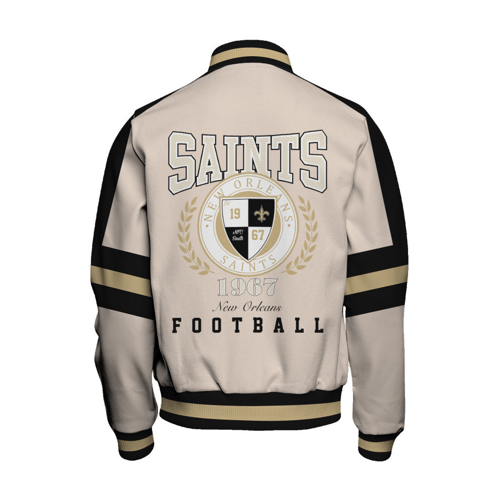 New Orleans Saints | Football Team 2026 Feel The Power Unisex Varsity Jacket