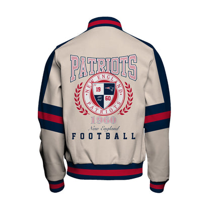 New England Patriots | Football Team 2026 Feel The Power Unisex Varsity Jacket
