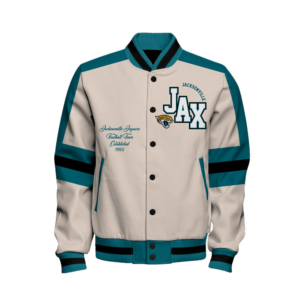Jacksonville Jaguars | Football Team 2026 Feel The Power Unisex Varsity Jacket