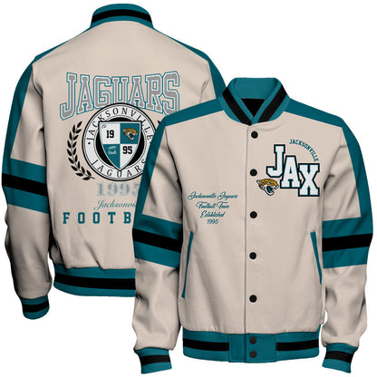 Jacksonville Jaguars | Football Team 2026 Feel The Power Unisex Varsity Jacket