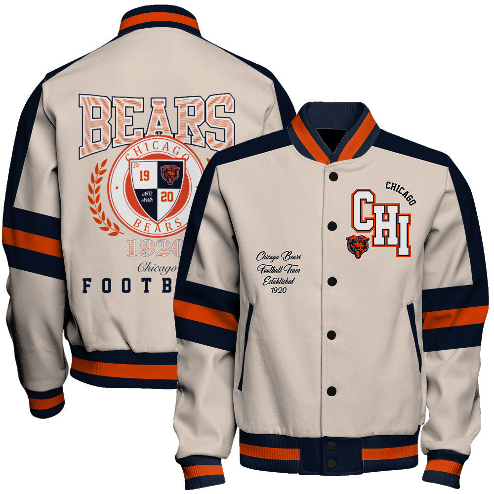 Chicago Bears | Football Team 2026 Feel The Power Unisex Varsity Jacket