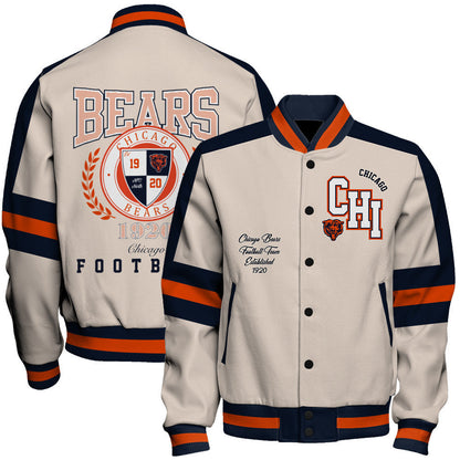 Chicago Bears | Football Team 2026 Feel The Power Unisex Varsity Jacket