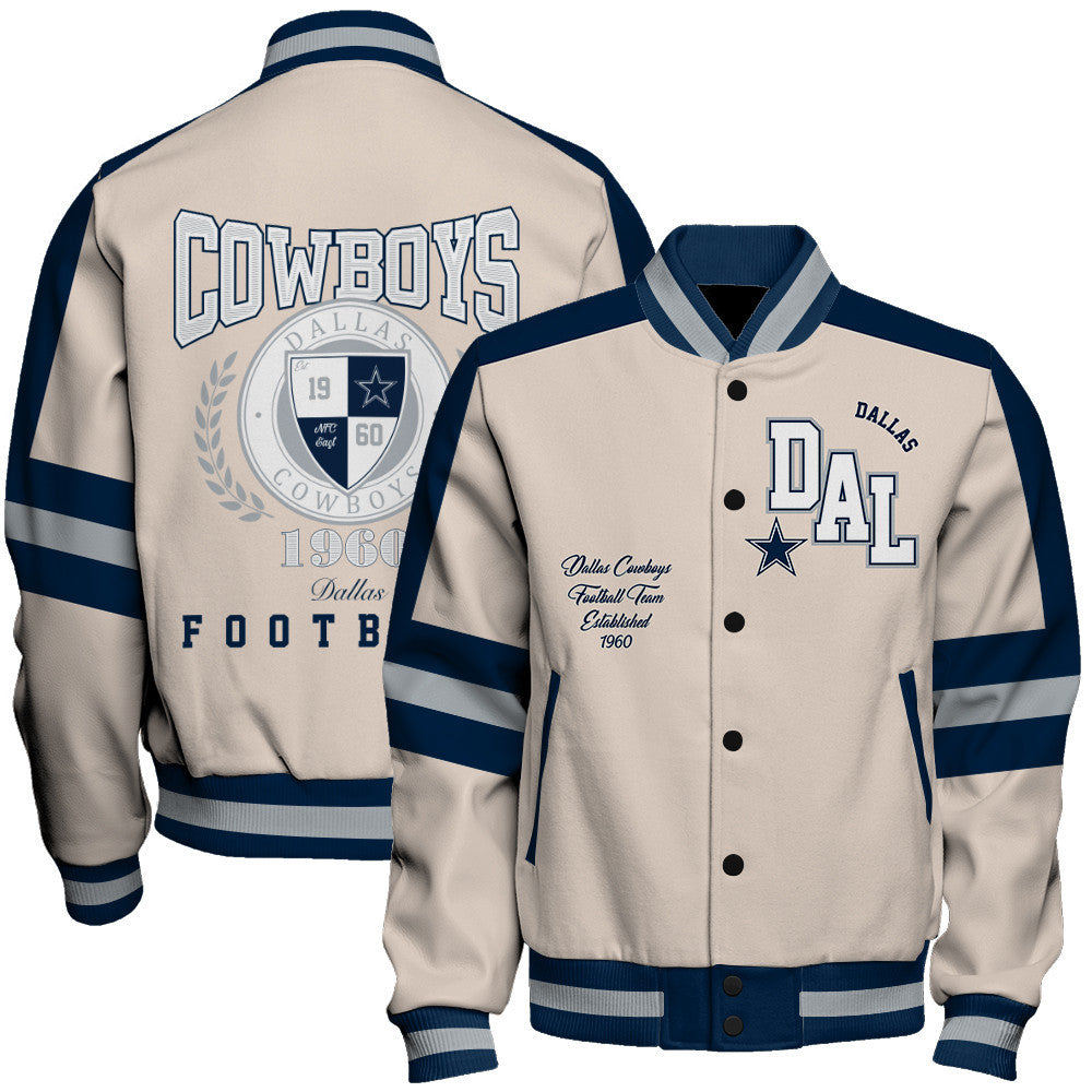 Dallas Cowboys | Football Team 2026 Feel The Power Unisex Varsity Jacket