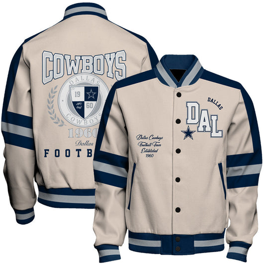 Dallas Cowboys | Football Team 2026 Feel The Power Unisex Varsity Jacket