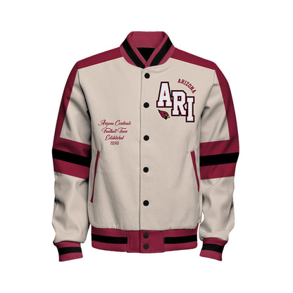 Arizona Cardinals | Football Team 2026 Feel The Power Unisex Varsity Jacket