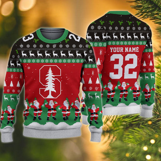 Stanford Cardinal Personalized Christmas Ugly Sweater