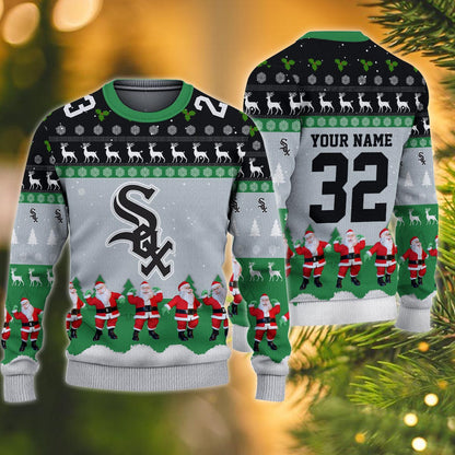 Chicago White Sox Personalized Christmas Ugly Sweater