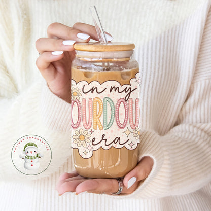 Daisy Sourdough Era Glass Tumbler With Bamboo Lid