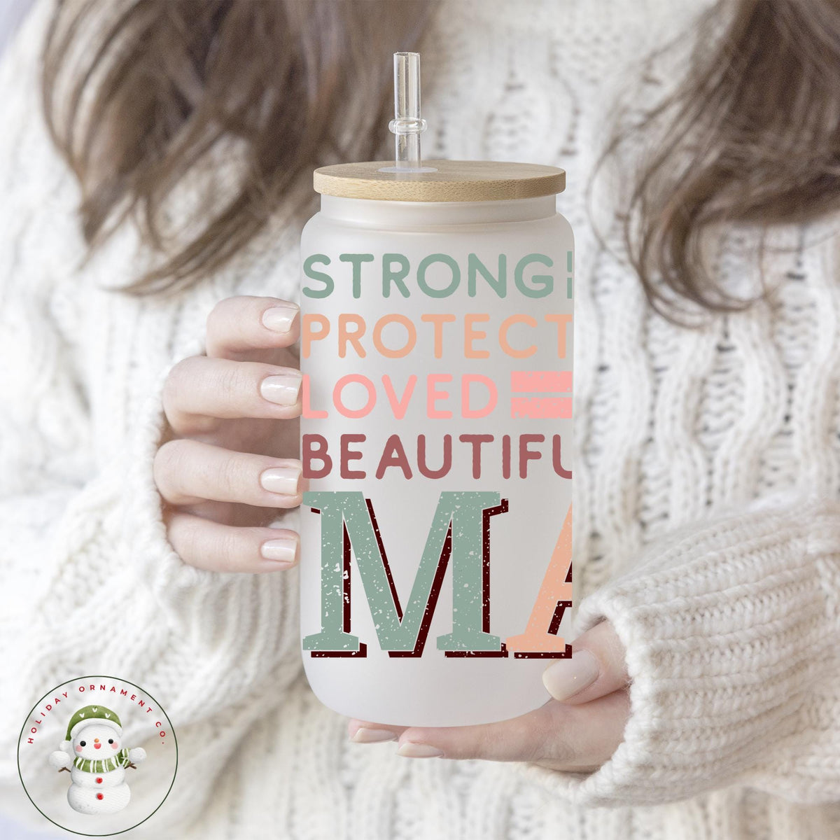 Strong Protective Glass Coffee Cup | Mothers Day Iced Libbey Cup | 16 Oz/20 Oz | Party Favors | Book Club Matching Cups