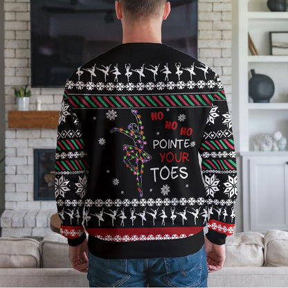 Ballet Ugly Christmas Sweater, Ballerina And Dancer Holiday Design