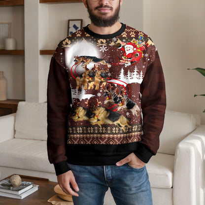 Personalized Pet Photo Ugly Christmas Sweater, Custom Dog Mom Or Dad Design