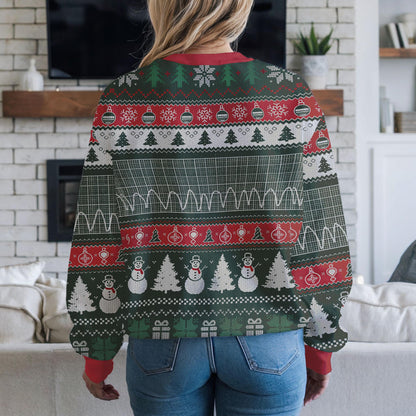 Lacrosse Ugly Christmas Sweater, Funny Sports Holiday Design
