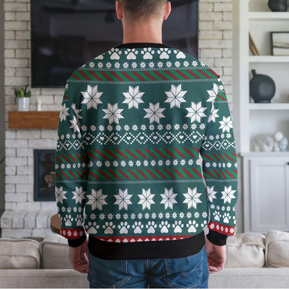 Personalized Dog Photo Ugly Christmas Sweater, Custom Dog Name Design