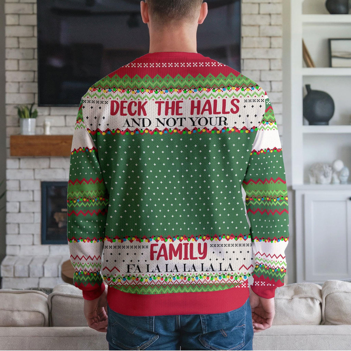 Personalized Family Photo Ugly Christmas Sweater, Custom Face Holiday Design