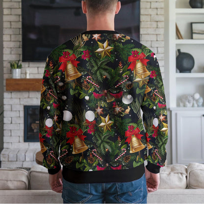 Jingle Balls Ugly Christmas Sweater, Naughty Adult Humor Holiday Design