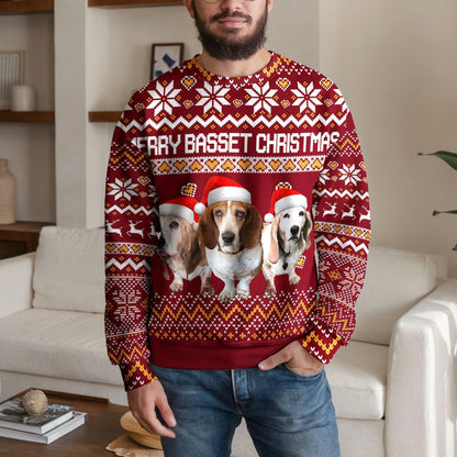 Personalized Dog Photo Ugly Christmas Sweater, Custom Dog Name Design
