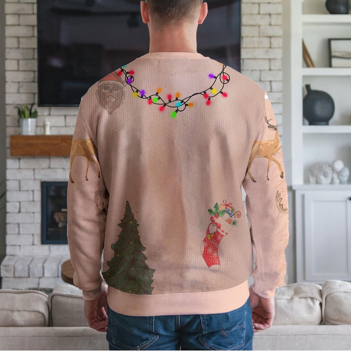 Personalized Family Photo Ugly Christmas Sweater, Custom Face Design