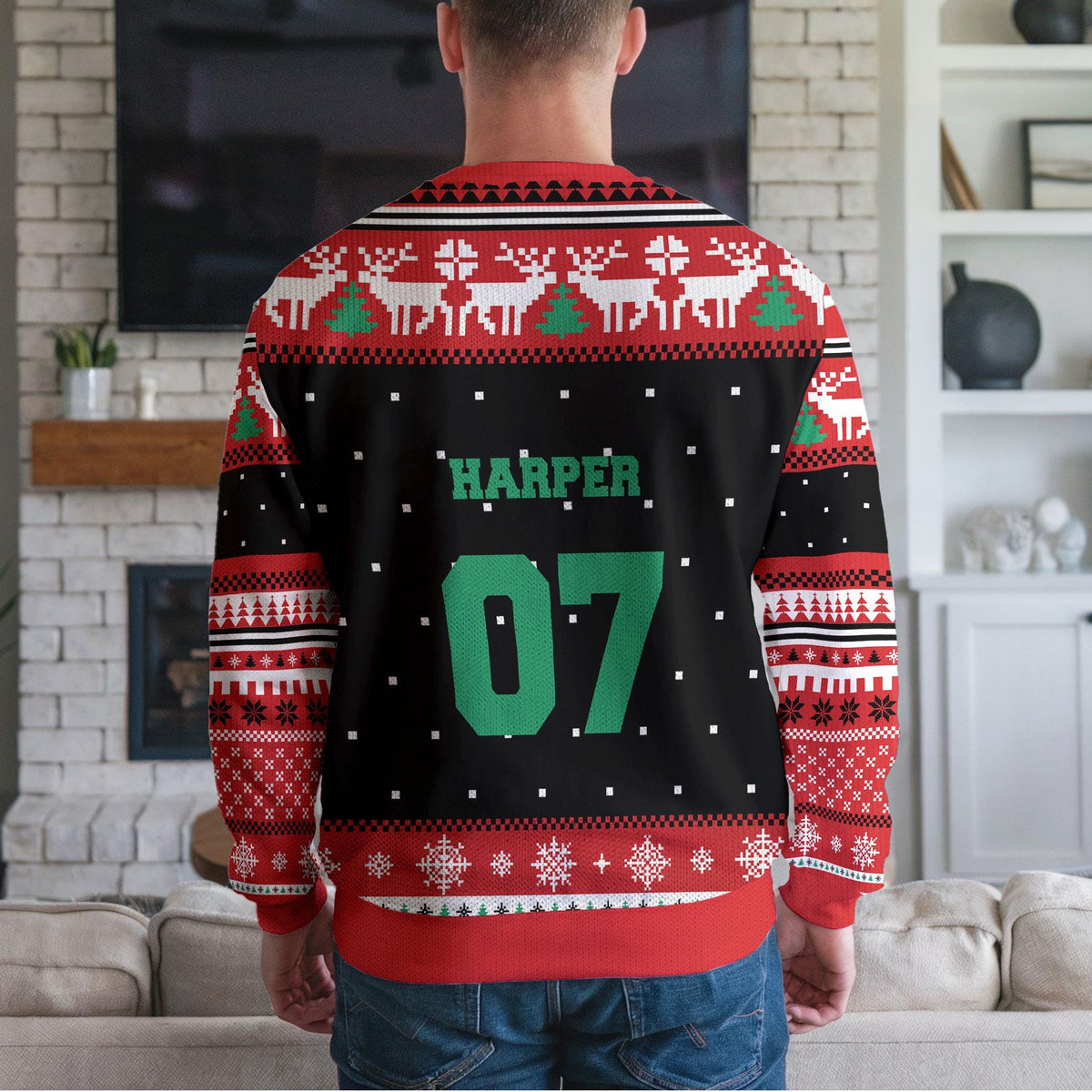 Braaap Motocross Ugly Christmas Sweater, Funny Dirt Bike Rider Design