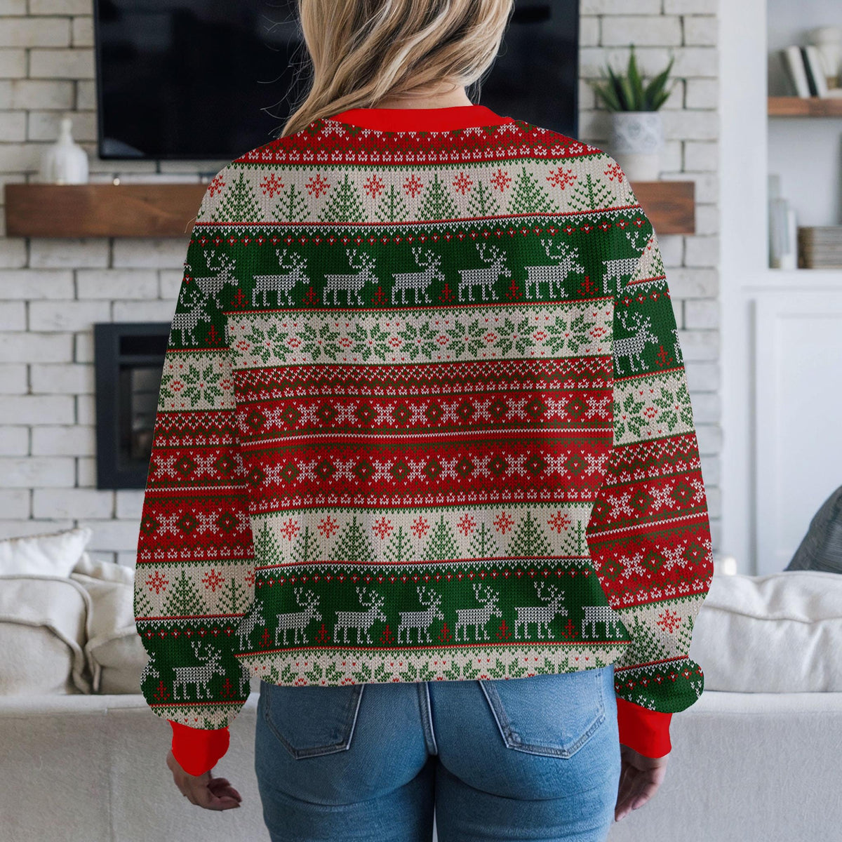 Personalized Family Photo Ugly Christmas Sweater, Custom Face Design