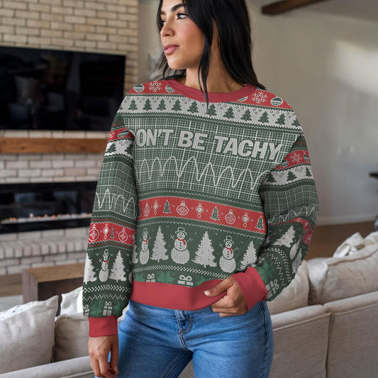Lacrosse Ugly Christmas Sweater, Funny Sports Holiday Design
