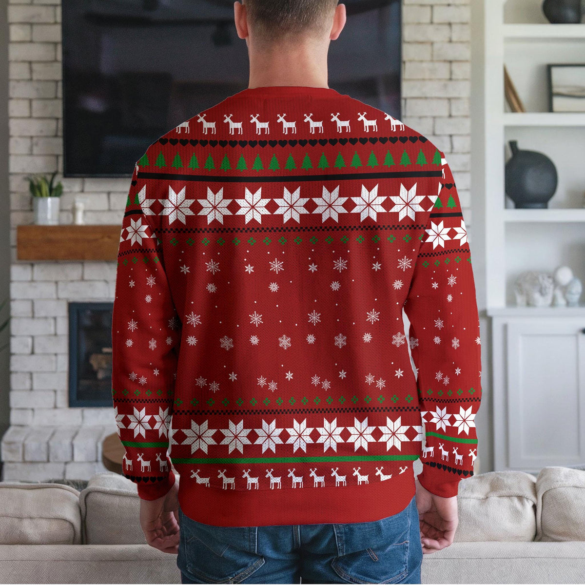 North Swole Muscular Santa Ugly Christmas Sweater, Funny Gym And Bodybuilding Design