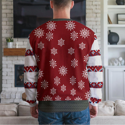 Personalized Dog Photo Ugly Christmas Sweater, Custom Santa Puppy Design