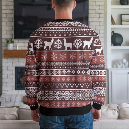 Fa La La Llama Ugly Christmas Sweater, Cute Funny Holiday Design