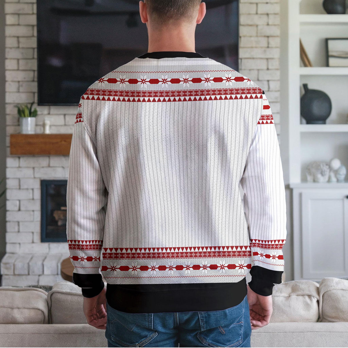Cute Christmas Gnomes Ugly Christmas Sweater, Scandinavian Nordic Design